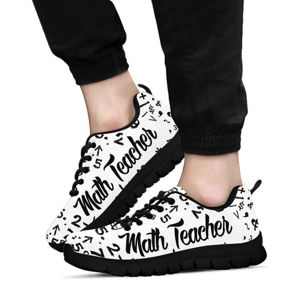 Math Teacher Kd Mk Sneakers, Running Shoes, Shoes For Women, Shoes For Men, Custom Shoes, L- Love Sneakers