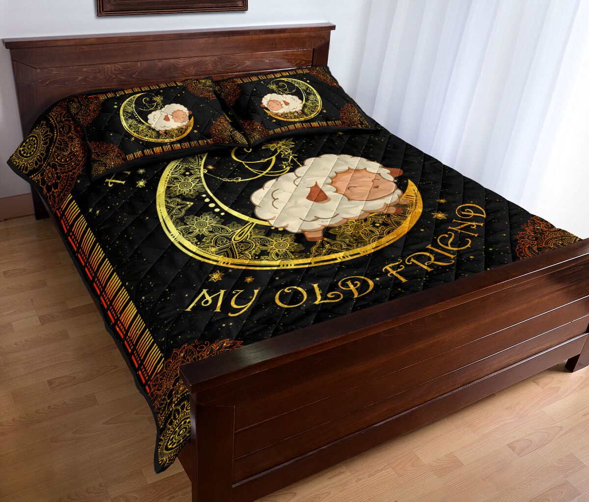 Sheep Moon Old Friend Quilt Bed Set - Love Quilt Bedding Set