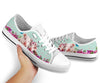 Pig Flower Butterfly Low Top  Shoes