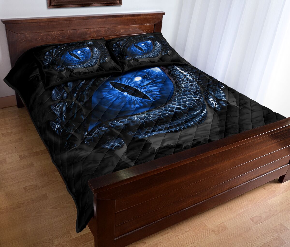 Dragon Eye Quilt Bed Set 6- Love Quilt Bedding Set