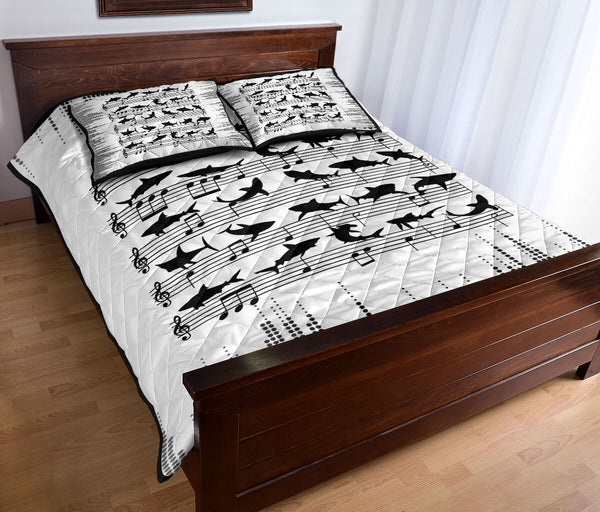 Shark Staves Style Quilt Bed Set - Love Quilt Bedding Set