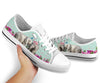 Elephant Flower Butterfly Low Top  Shoes