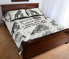 Wolves Quote Style Quilt Bed Set - Love Quilt Bedding Set