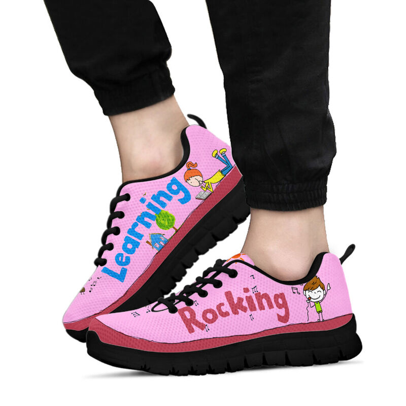 Learning &ampamp Rocking  Pink Sneakers, Runni- Love Sneakers