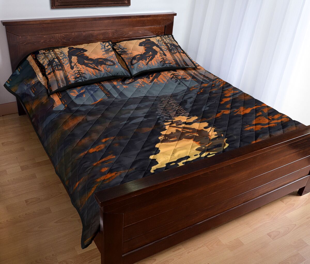 Mountain Bike Sunset - Bed Set - Love Quilt Bedding Set