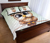 Owl Drawing Quilt Bed Set - Love Quilt Bedding Set