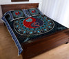 Dragonfly Mandala Ying And Yang Style Quilt Bed Set - Love Quilt Bedding Set