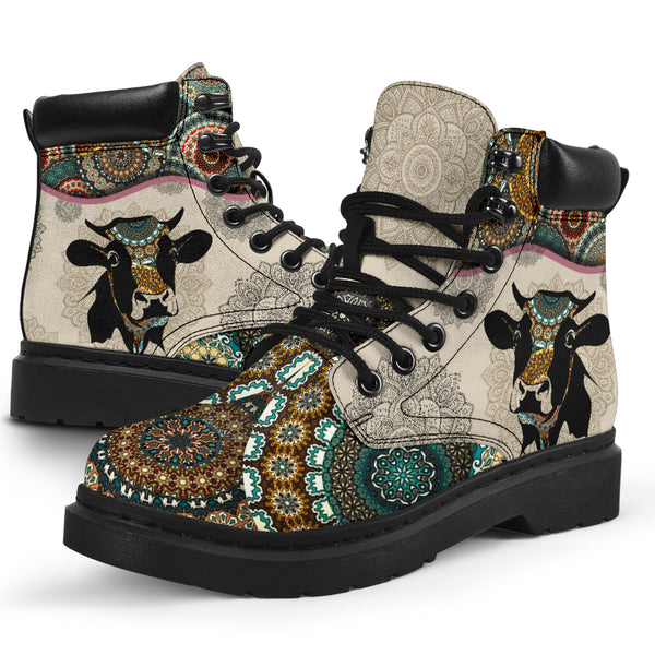 Cow - Vintage Mandala Asboot Sky - Love All Season Boots