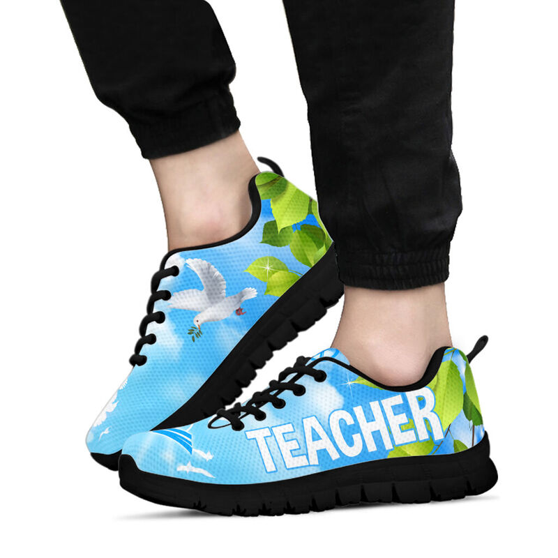Teacher Love Peace Sneakers, Runni- Love Sneakers