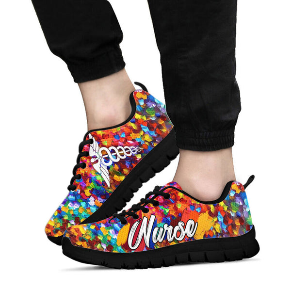 Nurse Paint Art Kd Sneakers, Running Shoes, Shoes For Women, Shoes For Men, Custom Shoes, L- Love Sneakers