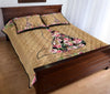 Fox Flower Wood Style Quilt Bed Set - Love Quilt Bedding Set