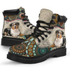 Australian Shepherd - Vintage Mandala Asboot Sky - Love All Season Boots