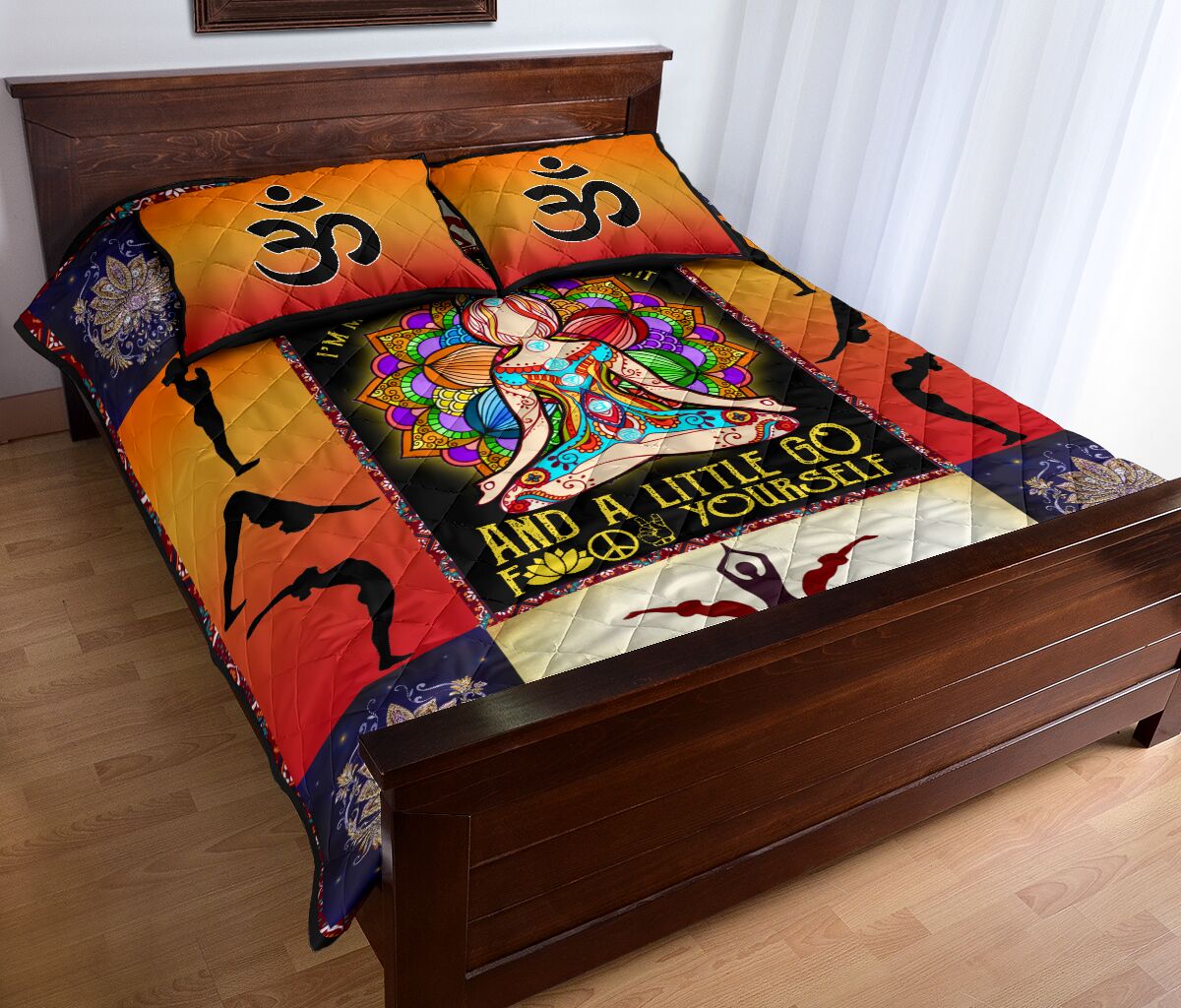 Hatha Yoga Mandala Color - Bed Set - Love Quilt Bedding Set
