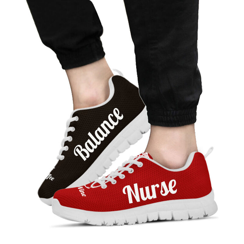 Nurse Balance Shoes Sneakers, Running Shoes, Shoes For Women, Shoes For Men, Custom Shoes, L- Love Sneakers