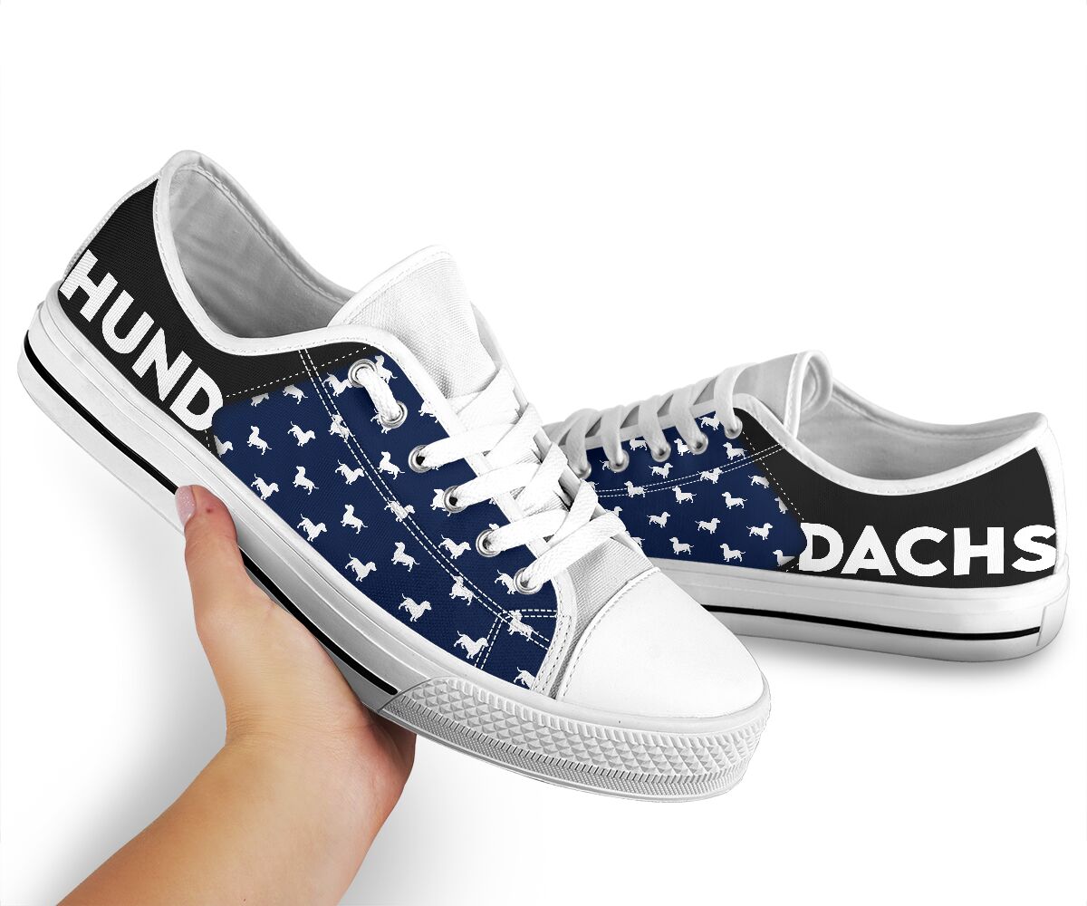 Dachshund Text - Low Top Shoe - Love Love Top Shoes