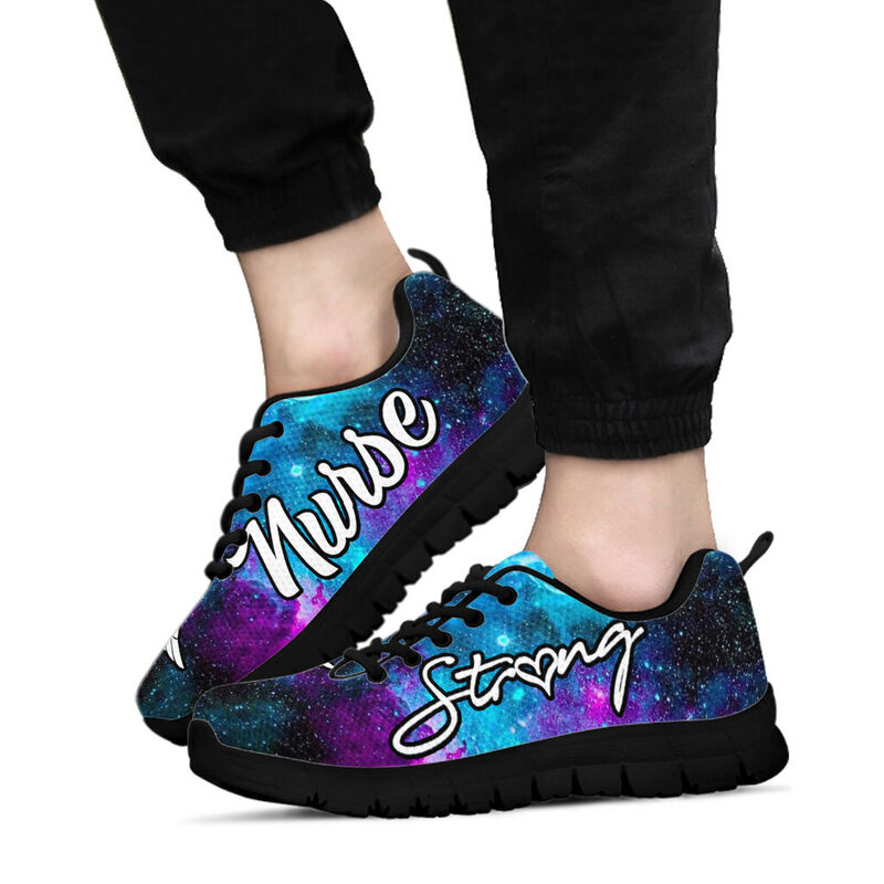 Nurse Strong Galaxy Sneakers, Running Shoes, Shoes For Women, Shoes For Men, Custom Shoes, L- Love Sneakers