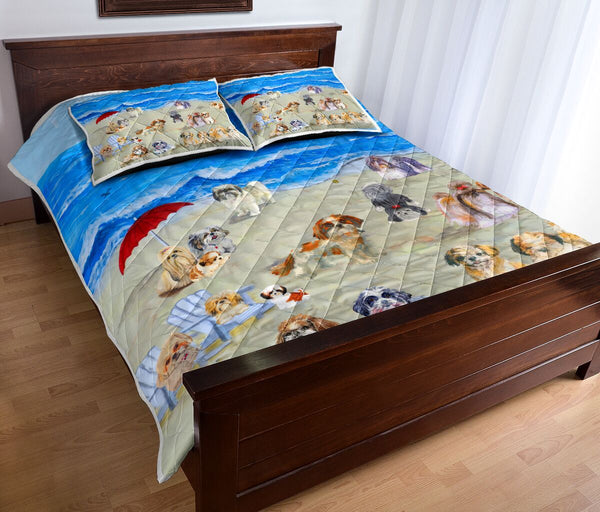 Shih Tzu In Beach - Bed Set - Love Quilt Bedding Set