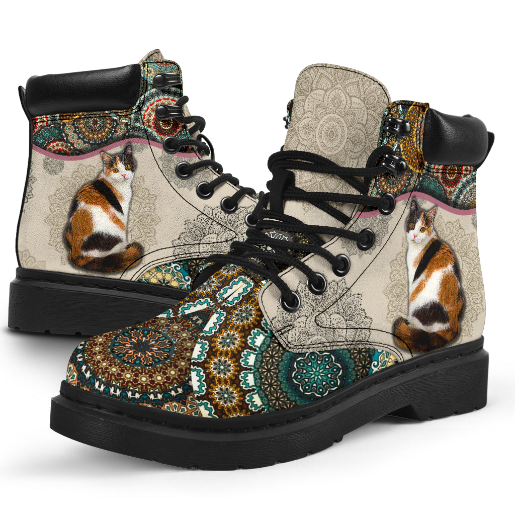 Calico Cat - Vintage Mandala Asboot Kd - Love All Season Boots