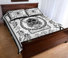 Owl Pen Art Poker Quilt Bed Set - Love Quilt Bedding Set