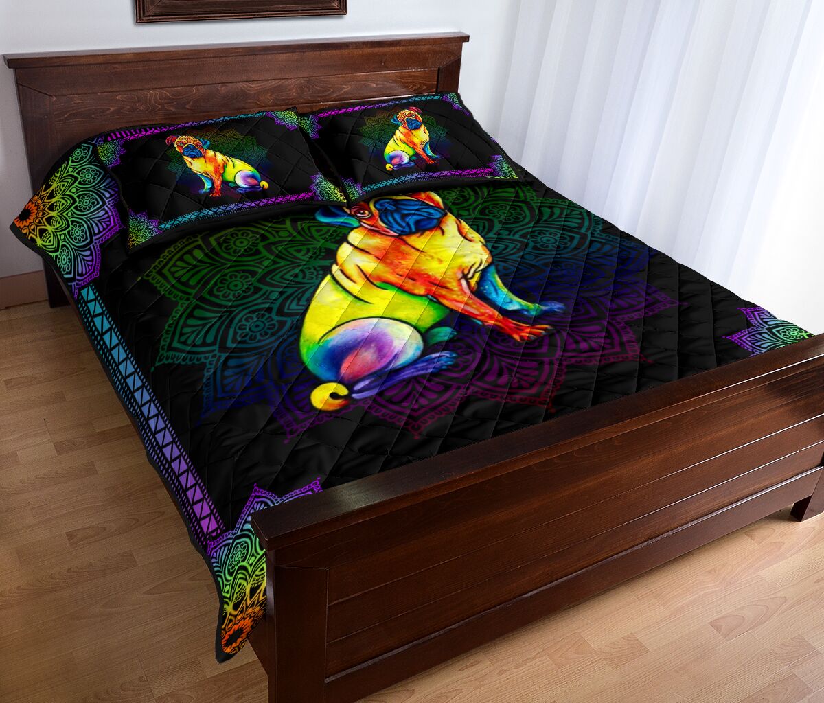 Quilt Bed Set - Pug 59 - Love Quilt Bedding Set