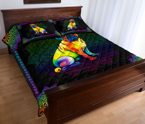 Quilt Bed Set - Pug 59 - Love Quilt Bedding Set