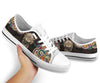 Dragonfly Henna Paisley Low Top White Sole Shoes