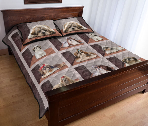 Shih Tzu Square Cute - Bed Set - Love Quilt Bedding Set