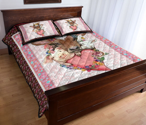 Farming Quilt Bed Set 61 - Love Quilt Bedding Set