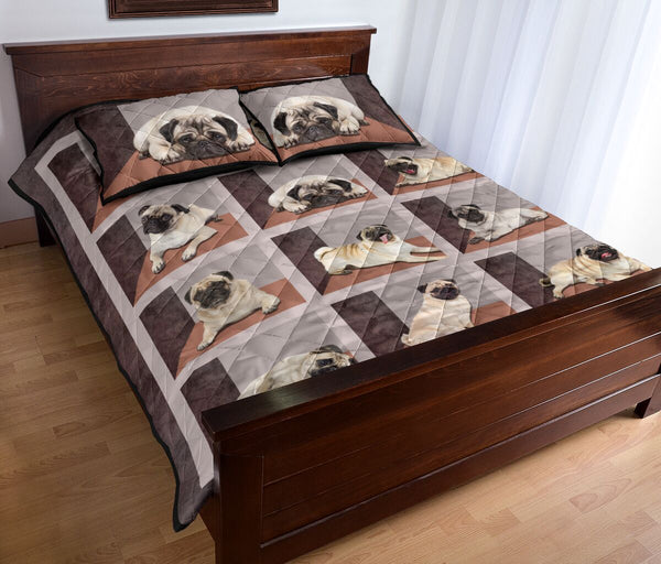 Pug Square Cute - Bed Set- Love Quilt Bedding Set