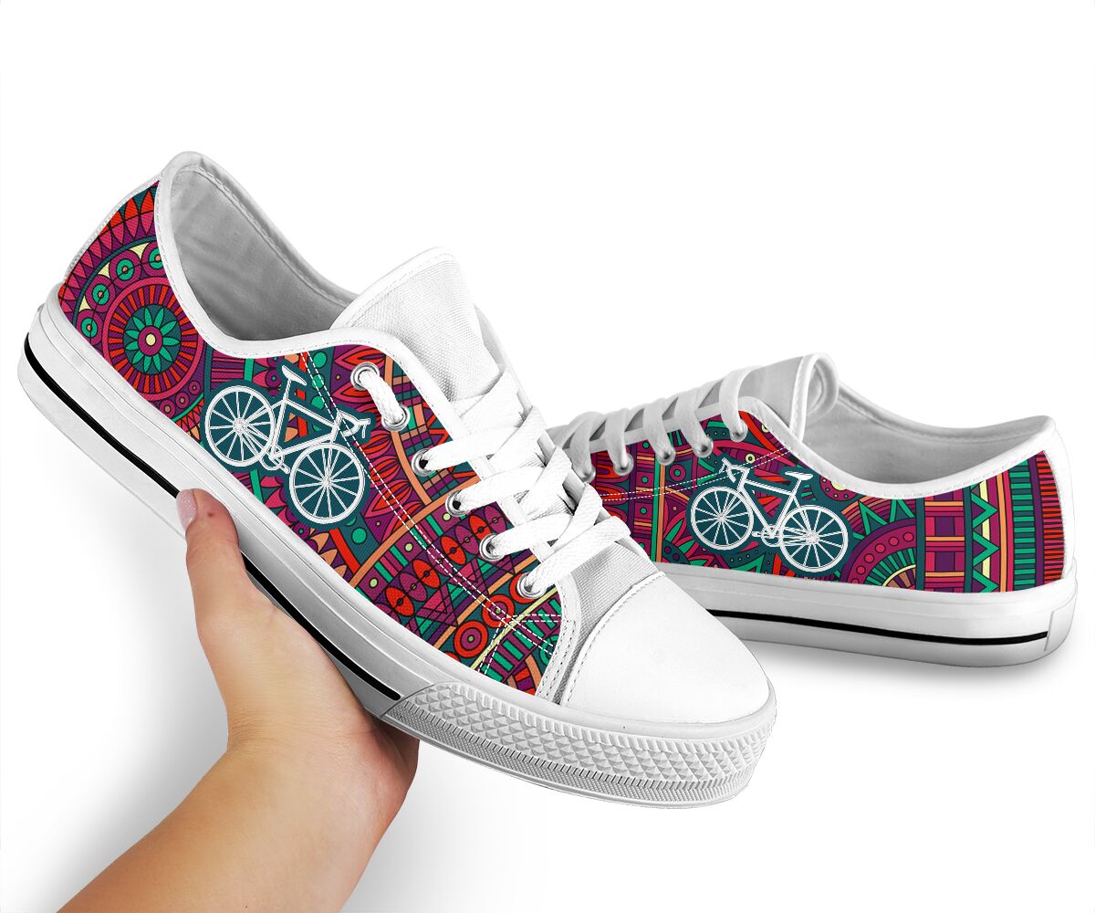 Cycling Ethnic Mandala - Low Top Shoe - Love Love Top Shoes