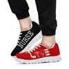 Nurse- Love Red Black Sneakers, Running Shoes, Shoes For Women, Shoes For Men, Custom Shoes,- Love Sneakers