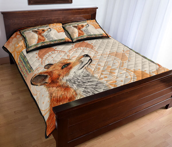 Fox Quilt Bed Set 21 - Love Quilt Bedding Set