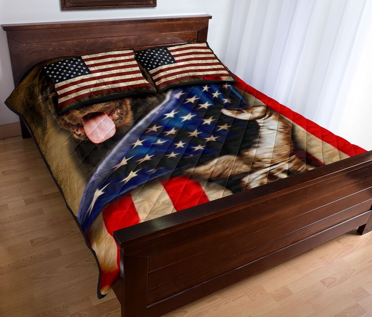 Rottweiler Quilt Bed Set 51 - Love Quilt Bedding Set