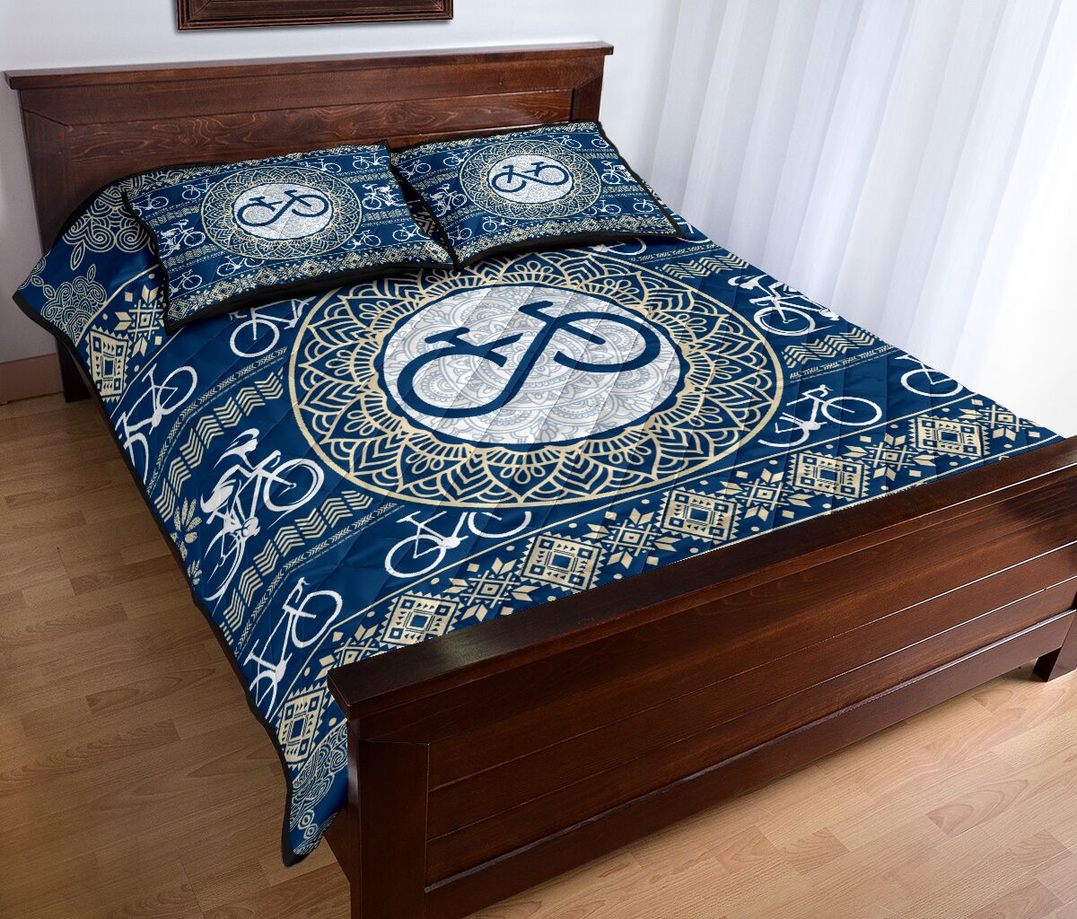 Cycling Mandala Pattern - Bed Set - Love Quilt Bedding Set