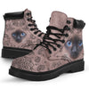 Siamese Cat Face Paisley Asboot - Lqt - Love All Season Boots