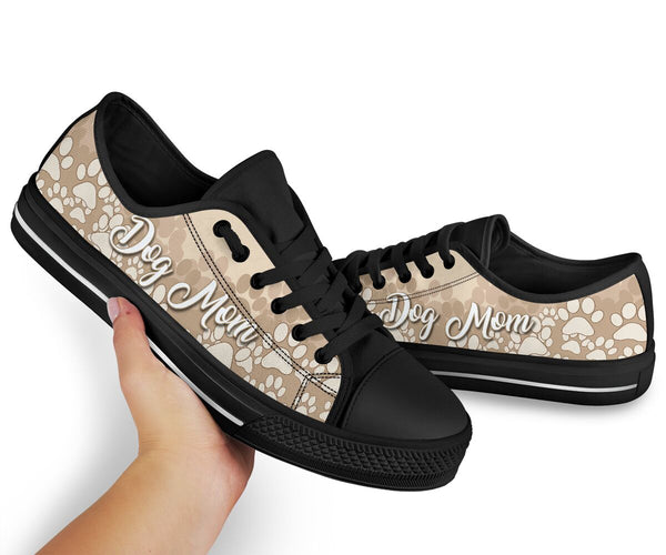 Dog Mom Classic Brown - Low Top Shoe - Love Love Top Shoes