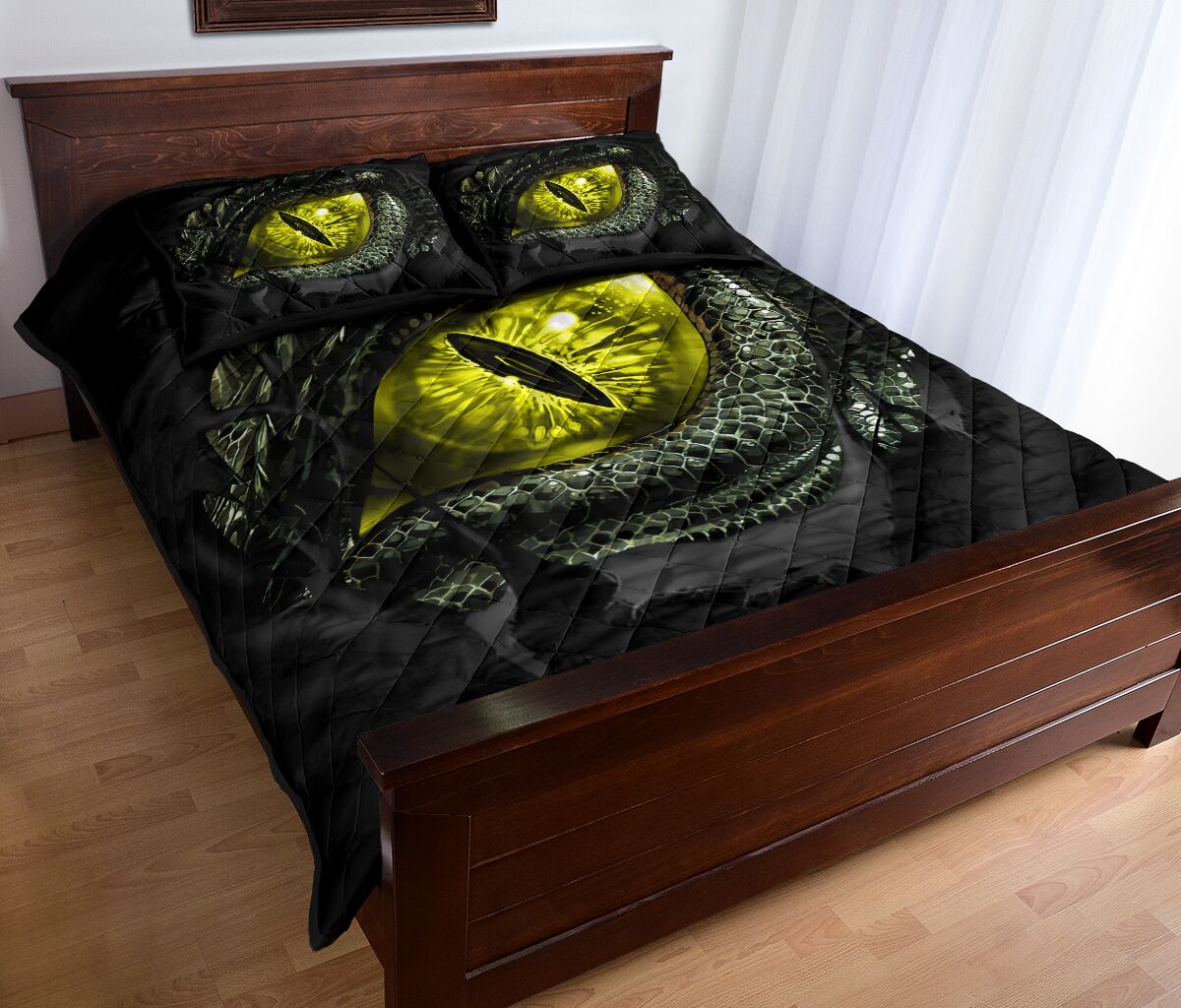 Dragon Eye Quilt Bed Set - Love Quilt Bedding Set