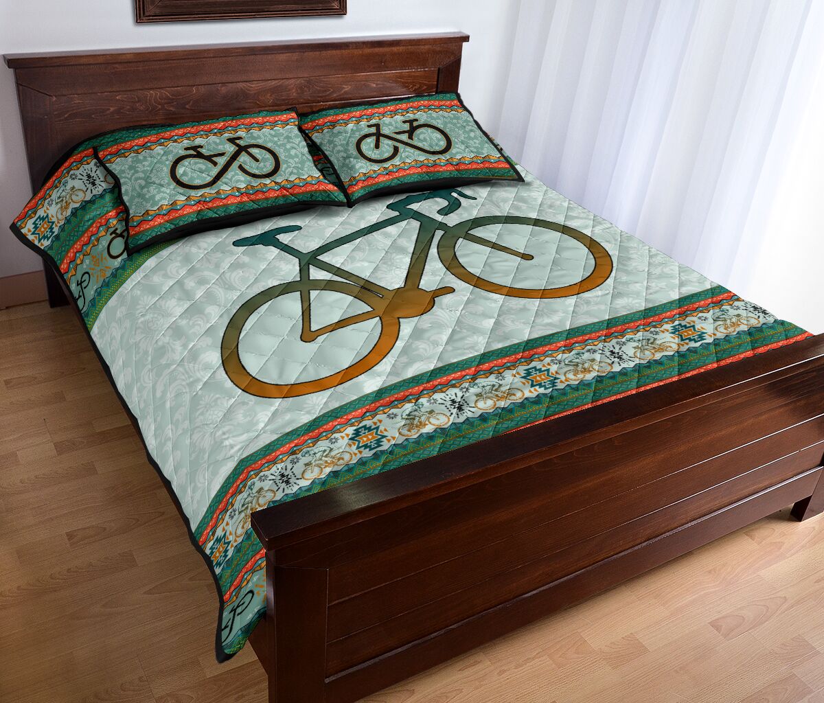 Cycling Boho Pattern - Bed Set - Love Quilt Bedding Set