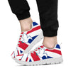 Uk Flag Peace Sneakers, Runni- Love Sneakers