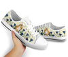 Shih Tzu Flower Embroide - Low Top Shoe - Love Low Top Shoes