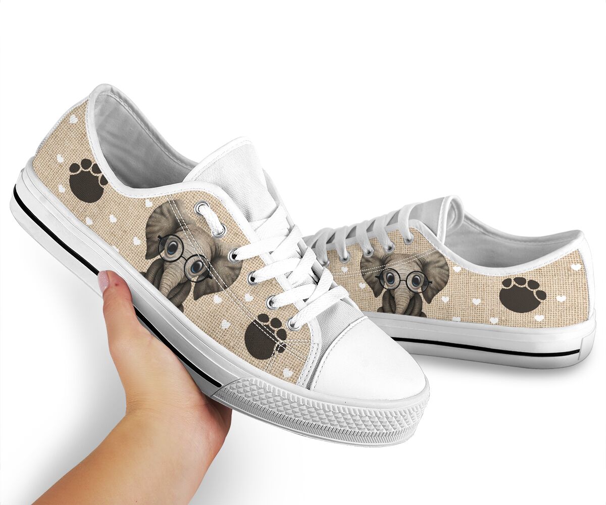 Elephant Heart Low Top  1Shoes