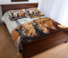 Horse Like Someone Quotes Cow Farm Art Style Quilt Bed Set - Love Quilt Bedding Set