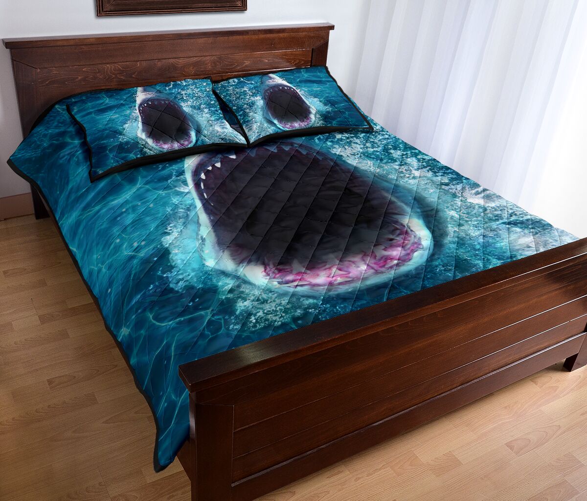 Shark Quilt Bed Set 5- Love Quilt Bedding Set