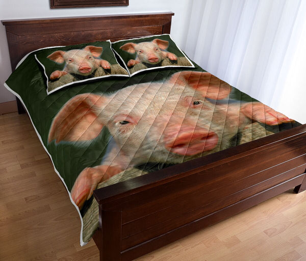 Pig Face - Love Quilt Bedding Set