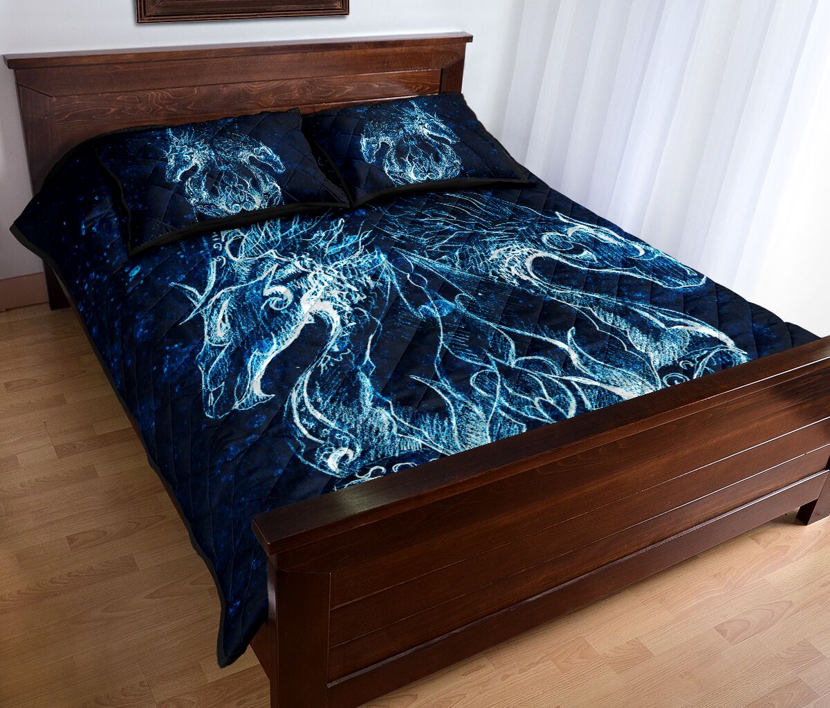 Dragon Art Tyle Quilt Bed Set - Love Quilt Bedding Set