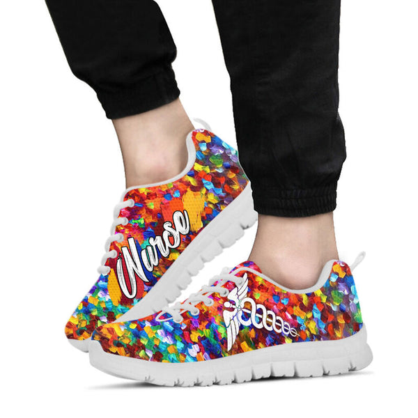 Nurse Paint Art Shoes White Shoes Sneakers, Running Shoes, Shoes For Women, Shoes For Men, C- Love Sneakers