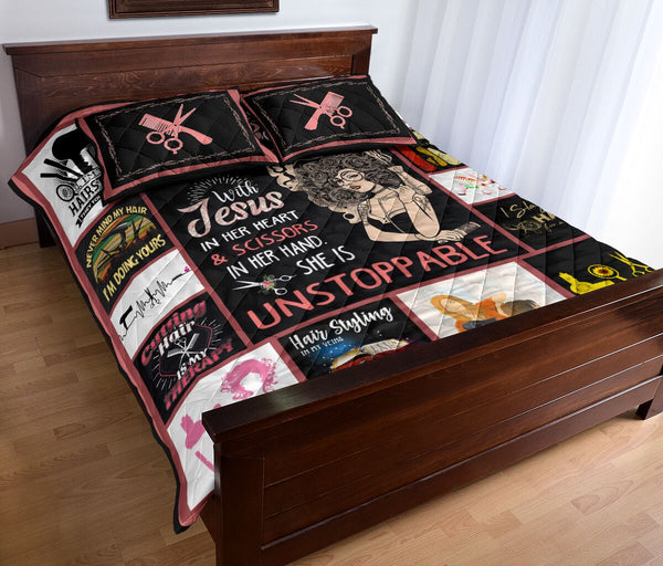 Hair Styling In My Veins - Bed Set - Love Quilt Bedding Set