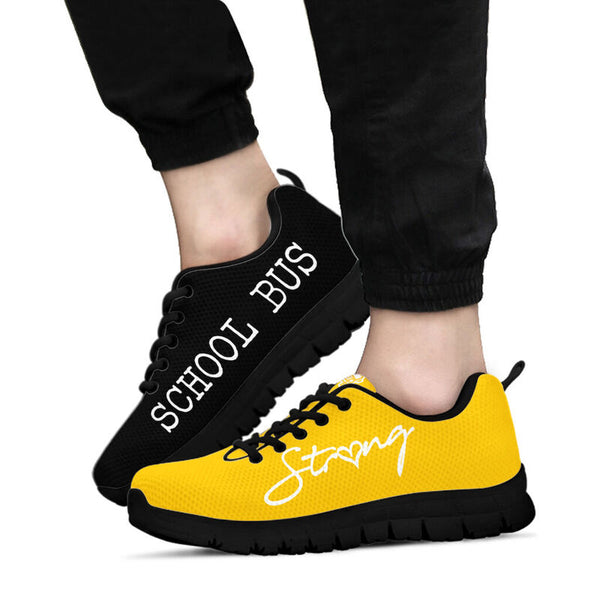 School Bus - Strong Sneakers, Runni- Love Sneakers