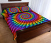 Colorful Tornado Hippie Quilt Bed Set - Love Quilt Bedding Set