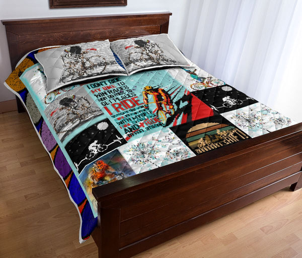 Cycling Oh Shift - Quilt Bed Set- Love Quilt Bedding Set